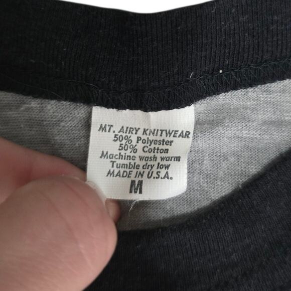 Vintage 1983 Iron Maiden World Piece Beast On The Run Tour Concert Shirt Medium - Picture 4 of 7